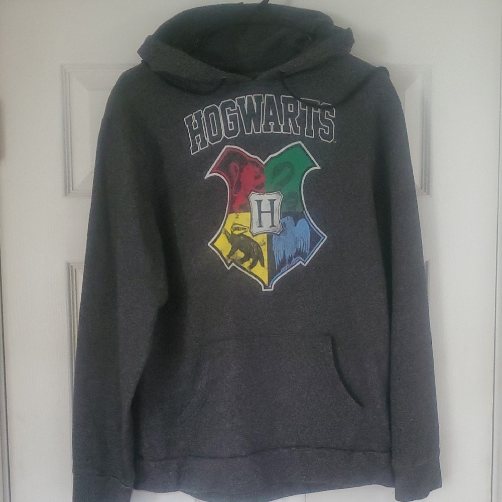Warner Bros. Harry Potter Label Hoodie in Black and White